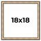 18x18 Refined Silver Picture Frame - UV Acrylic, Foam Board Backing, Hanging Hardware
